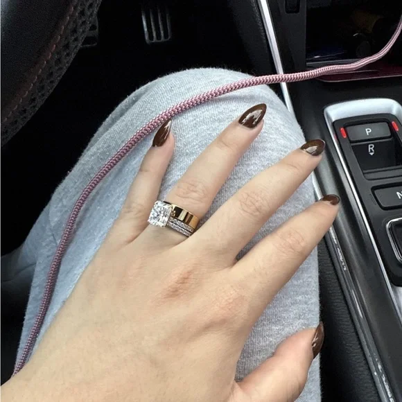 14K Gold 5mm Ring Dainty Women Pinky Band Thick Cigar Wedding Stack Unisex Lux - Picture 7 of 8